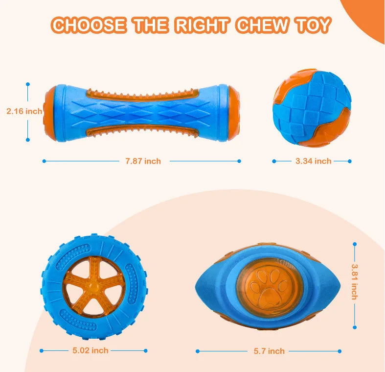 🐶 Jouet à mâcher sonore pour chiens – Réduit l'ennui et protège vos affaires