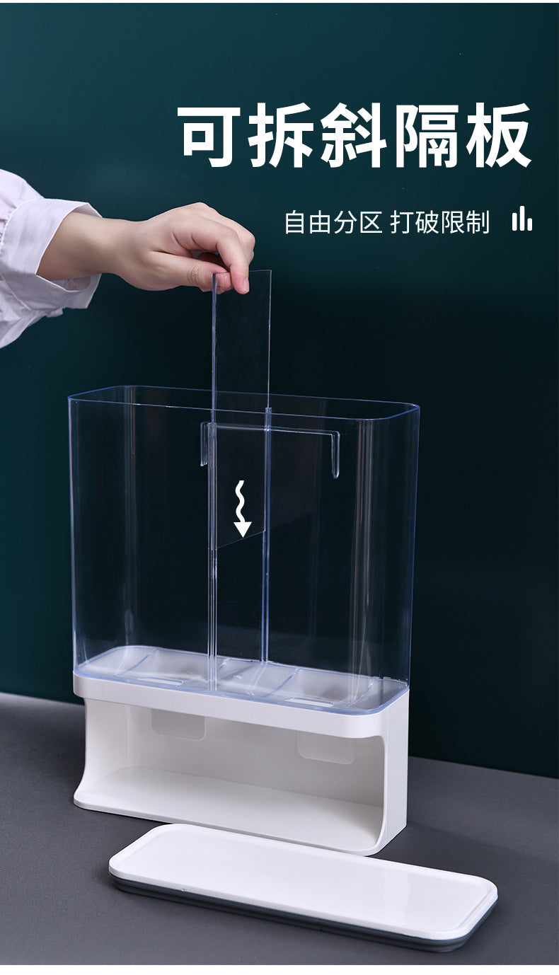 Grain Storage Box Kitchen Wall-Mounted Storage Tank Moisture-Proof Sealed Tank Cereal Dispensing Machine Grain Tank