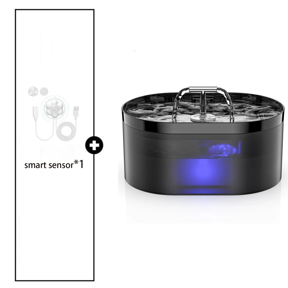 🐱 Automatic Cat Water Fountain 2.2L | Silent, filtered, and always fresh ⭐ 4.8/5 (2,300+ customers)