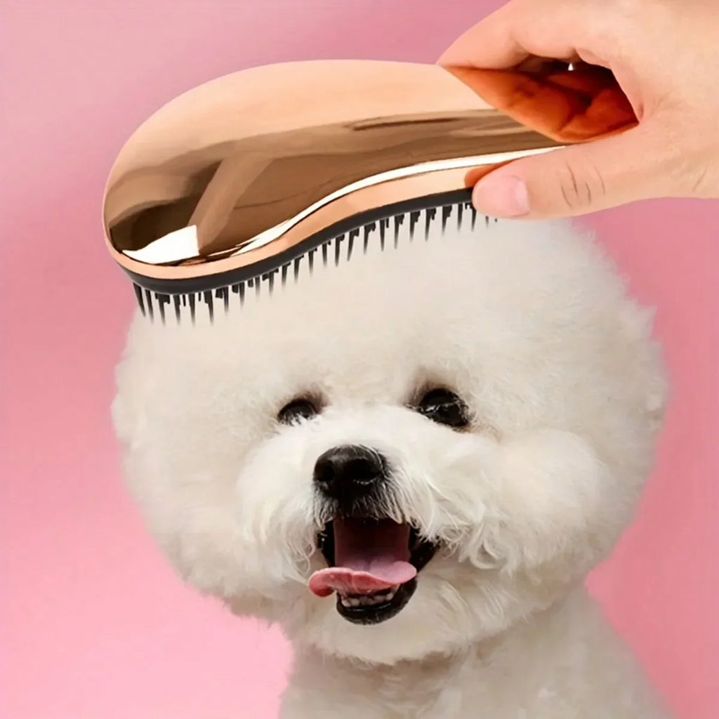 2-in-1 Dog Grooming Comb and Massage Brush Removes Hair and Relaxes Your Pet, Perfect for Bath Time, Floating Design for Easy Use
