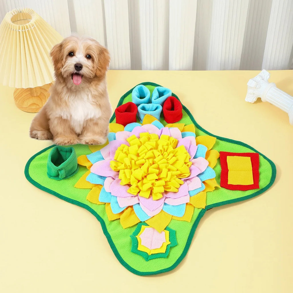🐶 Interactive Dog Snuffle Mat – Reduces Stress and Stimulates Their Mind