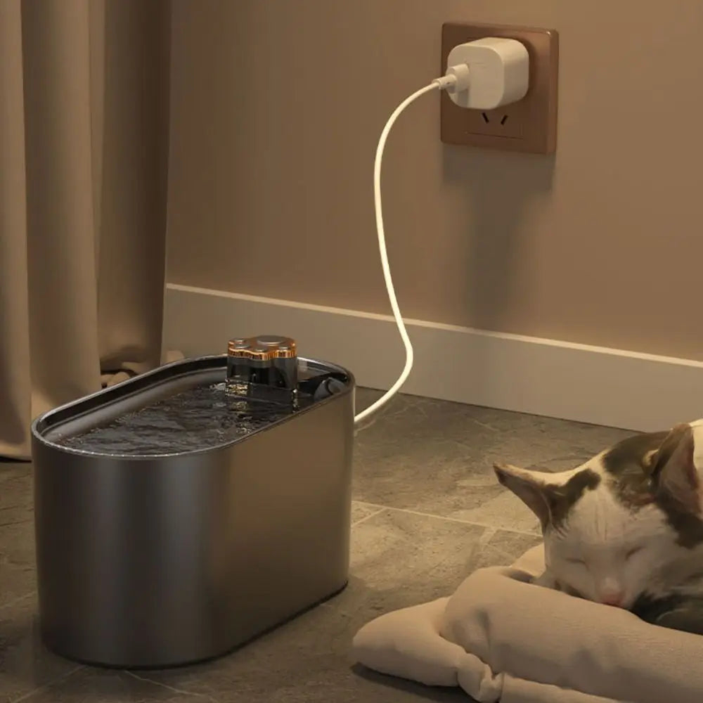 3L Pet Intelligent Water Dispenser Circulation Intelligent Cat Automatic Water Feeder USB Mute Pet Drinking Bowl Dog
