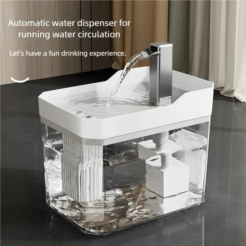 🐱 Automatic Cat Water Fountain | Quiet, filtered, and large capacity ⭐ 4.7/5 (1,800+ customers)