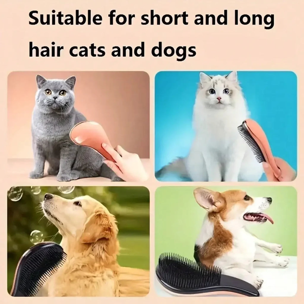 2-in-1 Dog Grooming Comb and Massage Brush Removes Hair and Relaxes Your Pet, Perfect for Bath Time, Floating Design for Easy Use