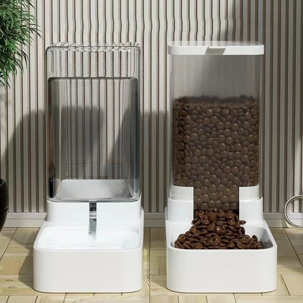 Gravity Pet Feeder and Water Dispenser, Automatic Dog Water Dispenser for Dogs Cats Pets Animals Large Capacity