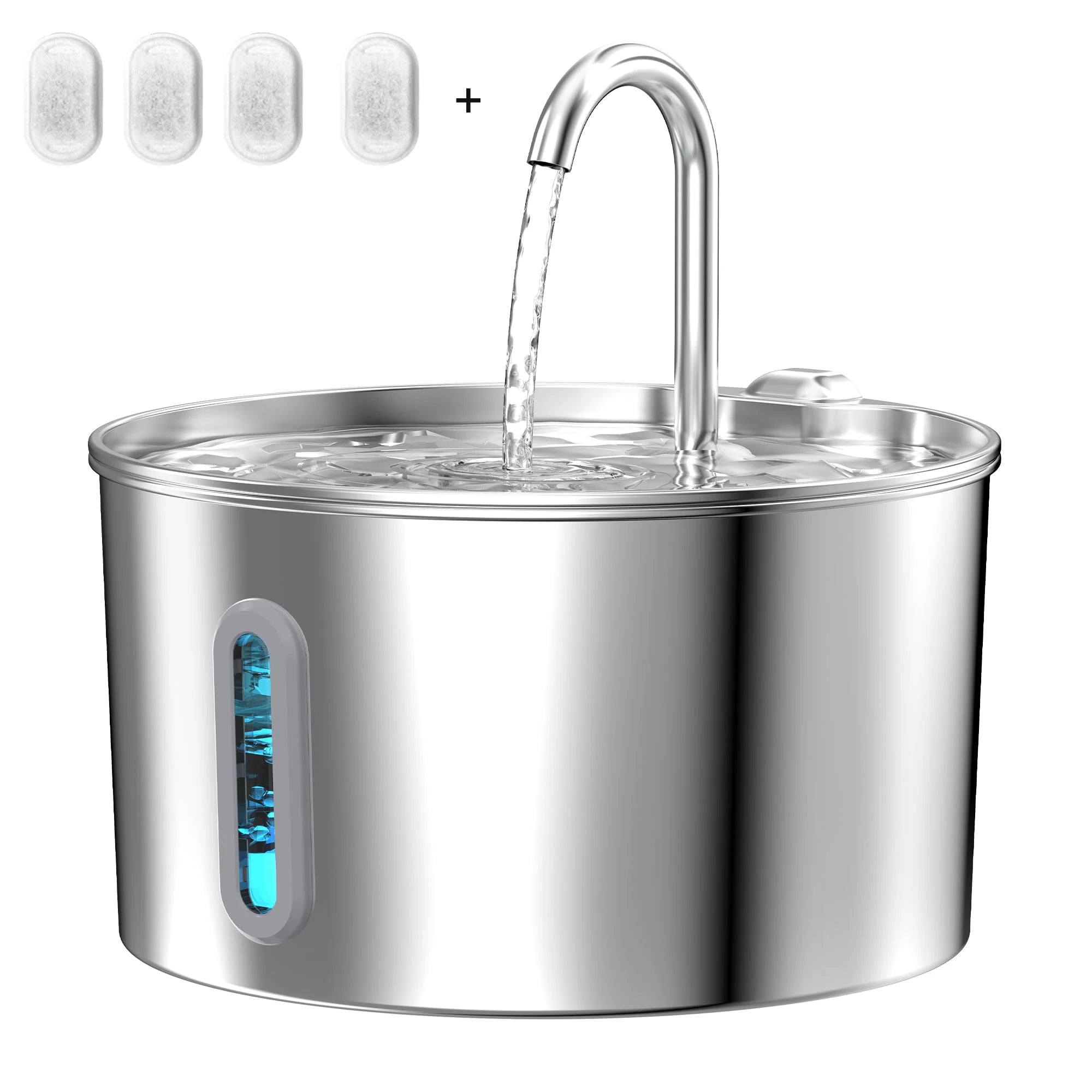 4.5L TuYa APP Automatic Pet Water Fountain Feeder Button Version Auto Cat Drink Smart Dispenser For Cats Dog Dry Food Bowl