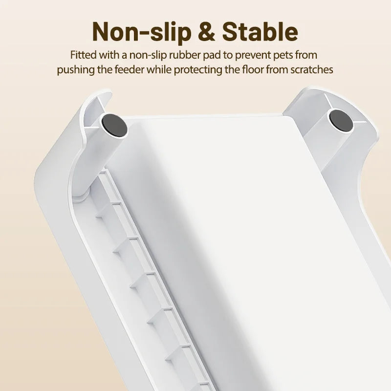 ROJECO Gamelle multifonction surélevée pour animaux de compagnie, mangeoire simple et double, distributeur de nourriture à hauteur réglable pour chats et chiens