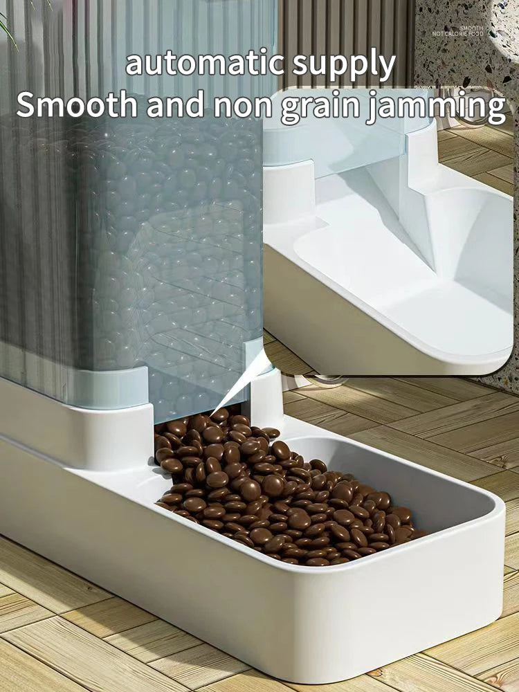 Gravity Pet Feeder and Water Dispenser, Automatic Dog Water Dispenser for Dogs Cats Pets Animals Large Capacity