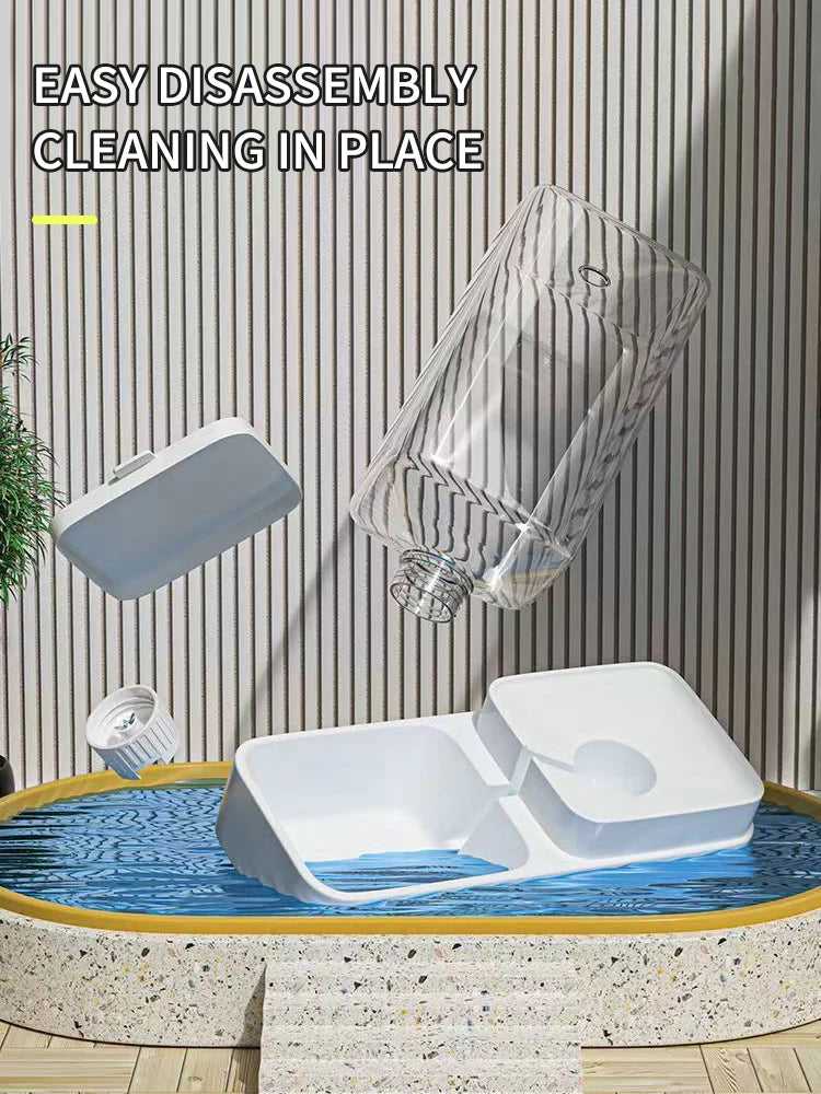 Gravity Pet Feeder and Water Dispenser, Automatic Dog Water Dispenser for Dogs Cats Pets Animals Large Capacity