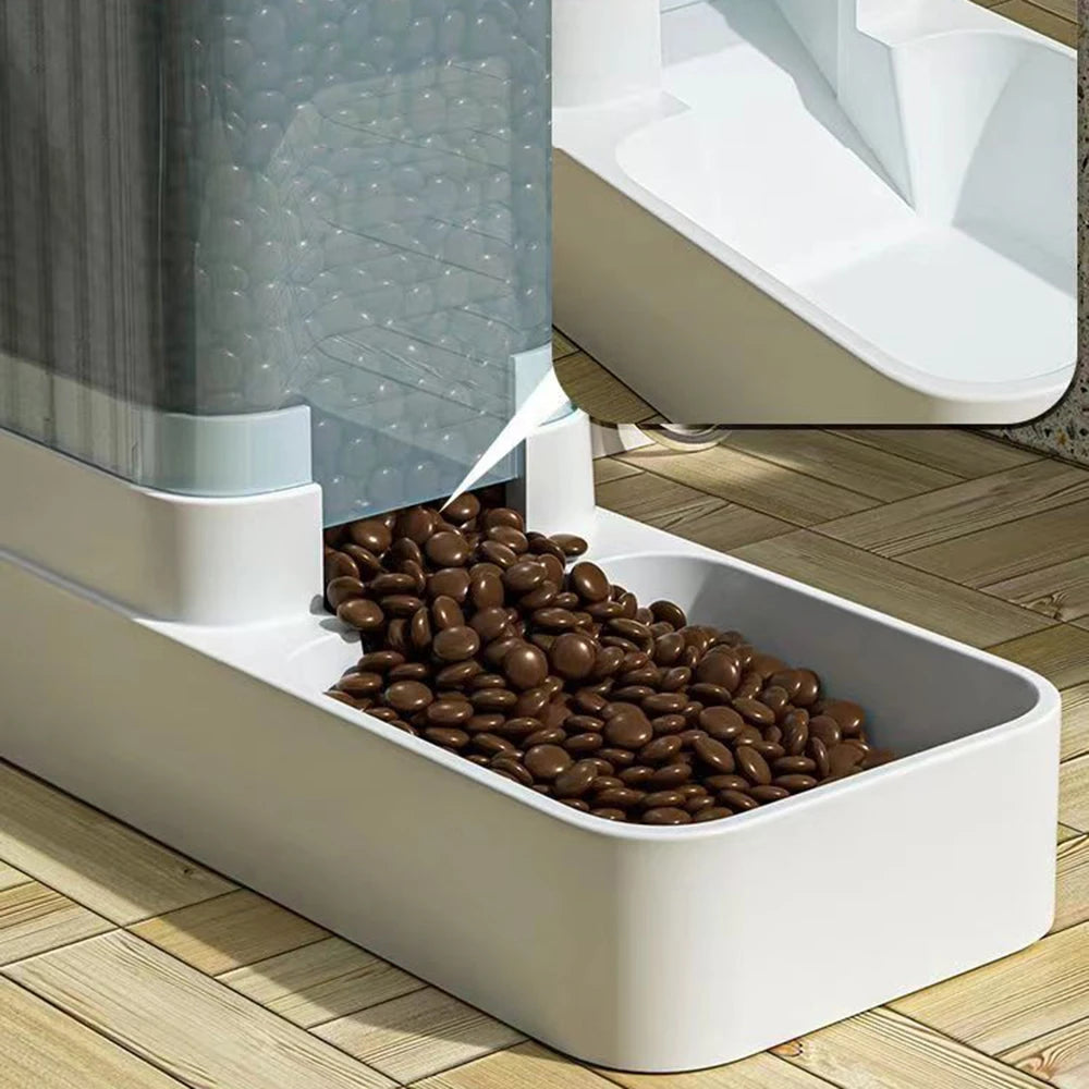 Gravity Pet Feeder and Water Dispenser, Automatic Dog Water Dispenser for Dogs Cats Pets Animals Large Capacity