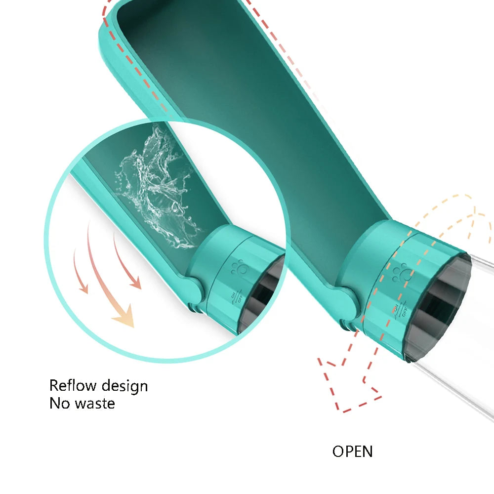 🐶 Portable Dog Water Bottle with Leak-Proof System – Easy Hydration on Any Walk