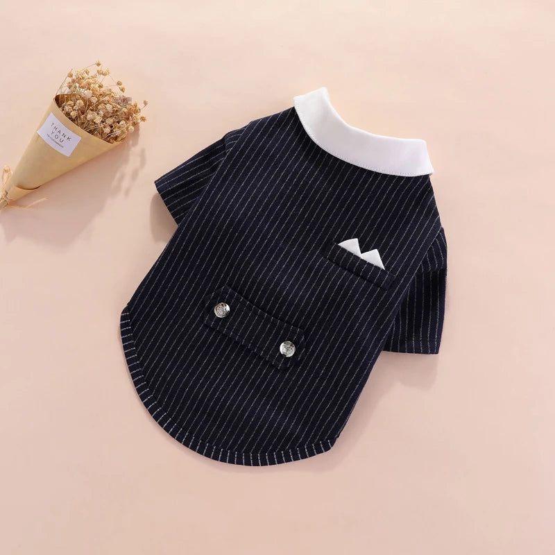 Vêtements pour chiens Gentleman, Costume de mariage, Chemise formelle pour petits chiens, Nœud papillon, Smoking, Tenue pour animaux de compagnie, Costume de Noël pour Teddy, Poméranien