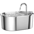 3.2L Smart Cat Water Fountain Automatic Low Noise Pet Water Dispenser Stainless Steel Large Capacity Pet Water Drinker Holiday