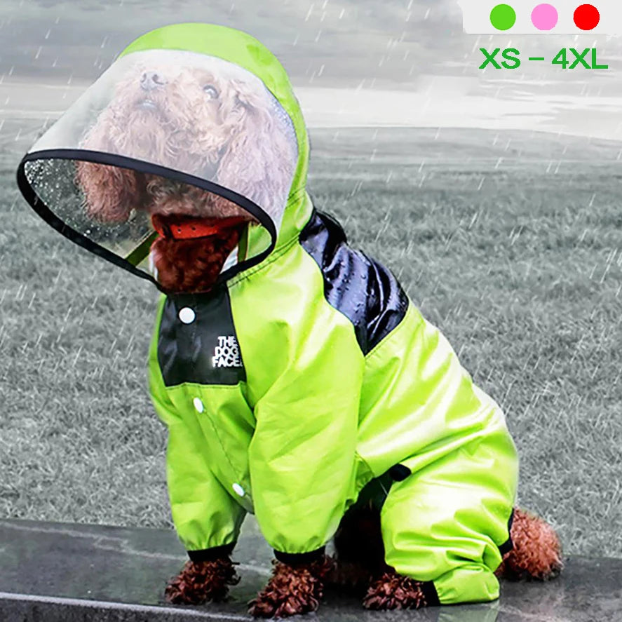 🐶 Full protection dog raincoat – Keep your pet dry even in the rain