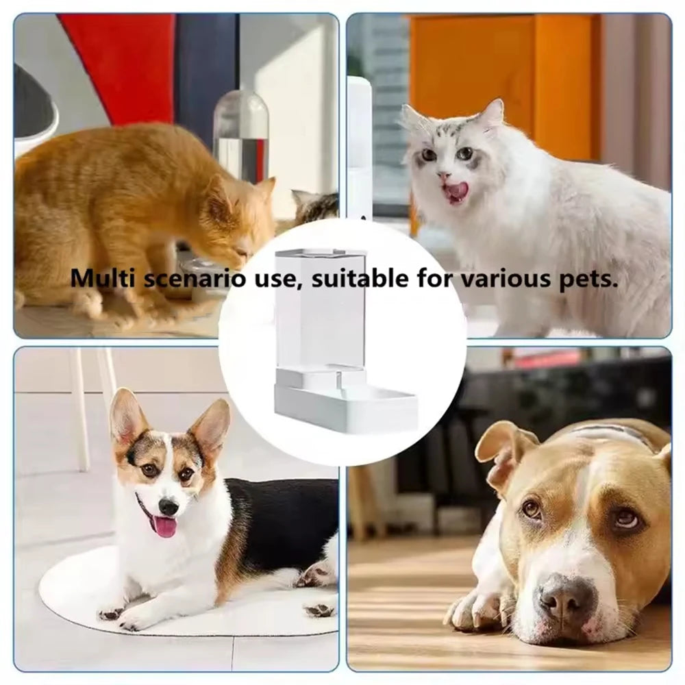 Gravity Pet Feeder and Water Dispenser, Automatic Dog Water Dispenser for Dogs Cats Pets Animals Large Capacity