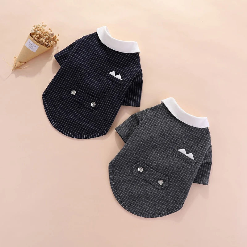 Vêtements pour chiens Gentleman, Costume de mariage, Chemise formelle pour petits chiens, Nœud papillon, Smoking, Tenue pour animaux de compagnie, Costume de Noël pour Teddy, Poméranien