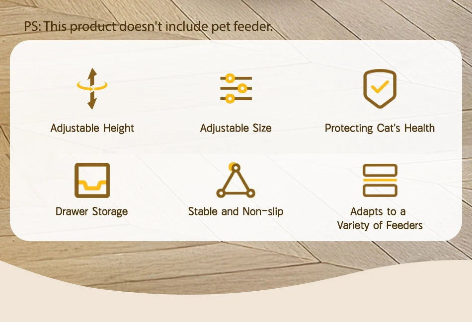 ROJECO Gamelle multifonction surélevée pour animaux de compagnie, mangeoire simple et double, distributeur de nourriture à hauteur réglable pour chats et chiens