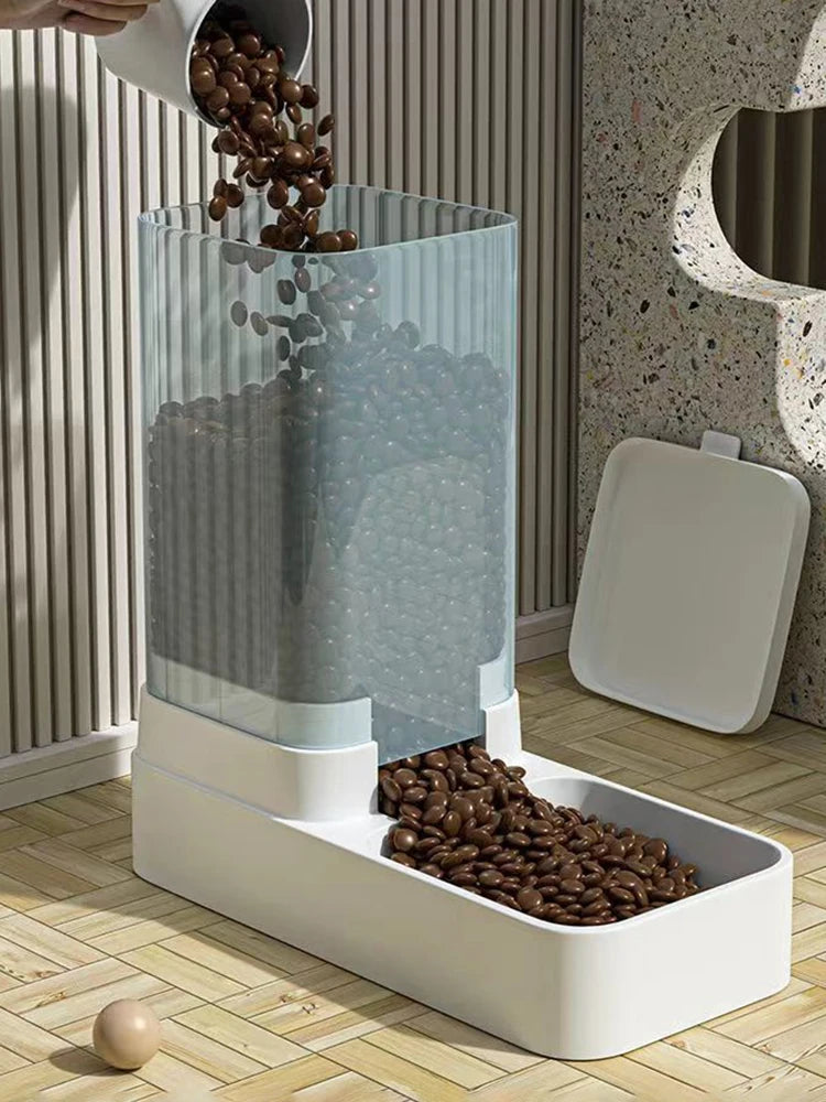 Gravity Pet Feeder and Water Dispenser, Automatic Dog Water Dispenser for Dogs Cats Pets Animals Large Capacity