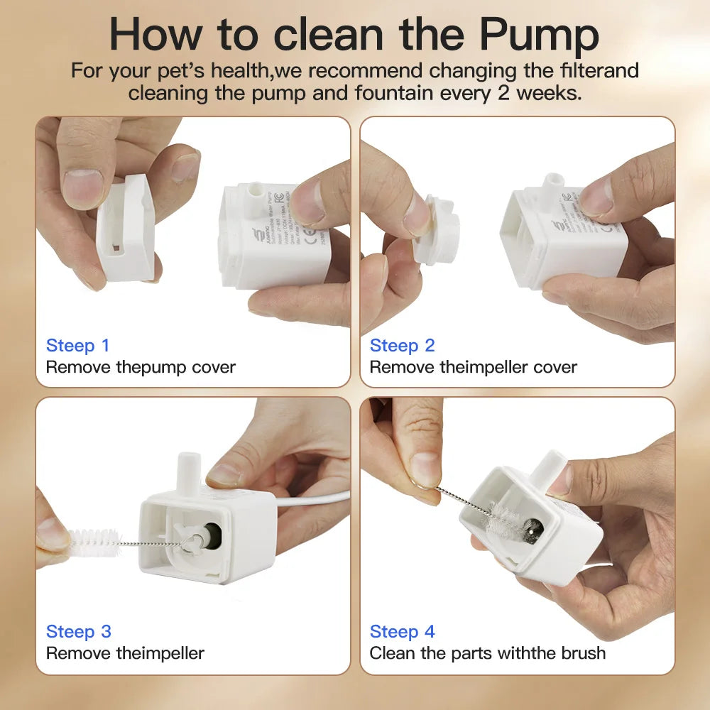 🐱 Automatic Cat Water Fountain 2.2L | Silent, filtered, and always fresh ⭐ 4.8/5 (2,300+ customers)