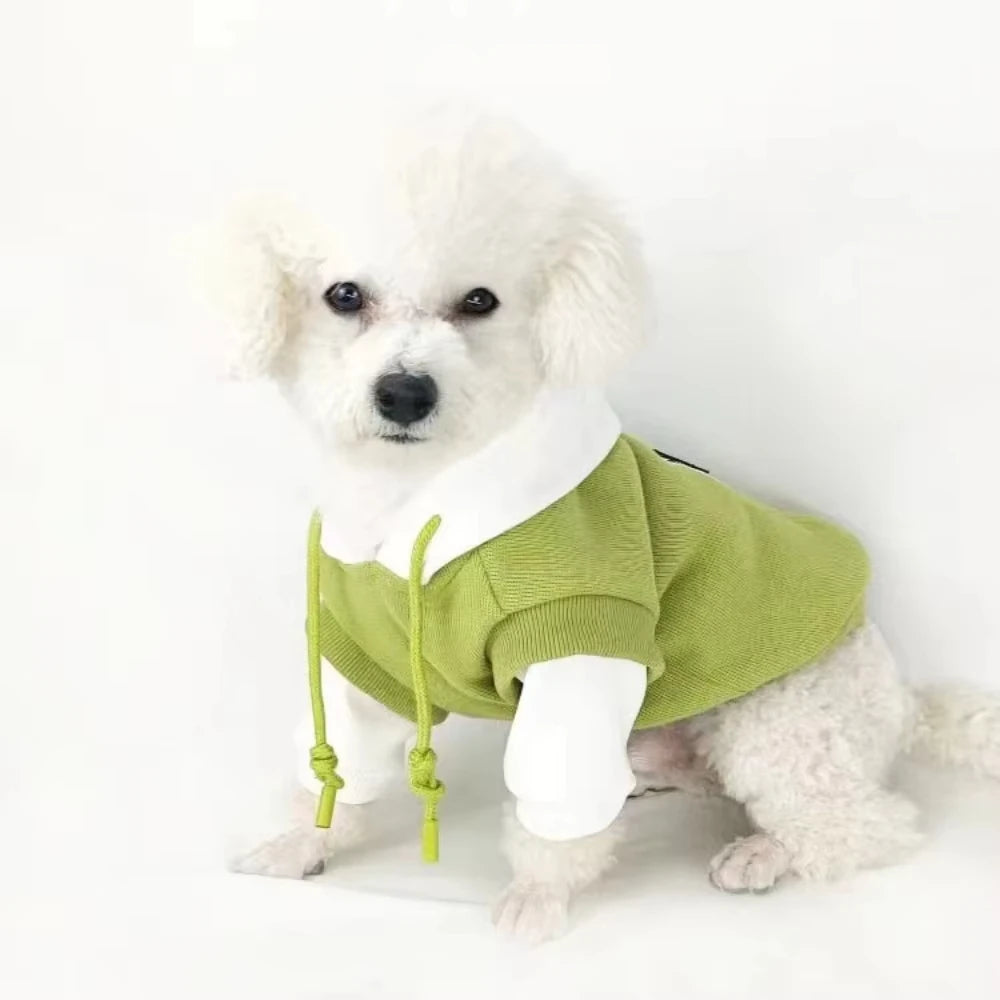 Vêtements pour chiens Hiver Chien Sweat à Capuche Chaud Bouledogue Français Chiot Manteaux pour Petits Chiens Moyens Costume pour Animaux de Compagnie Chihuahua Carlin