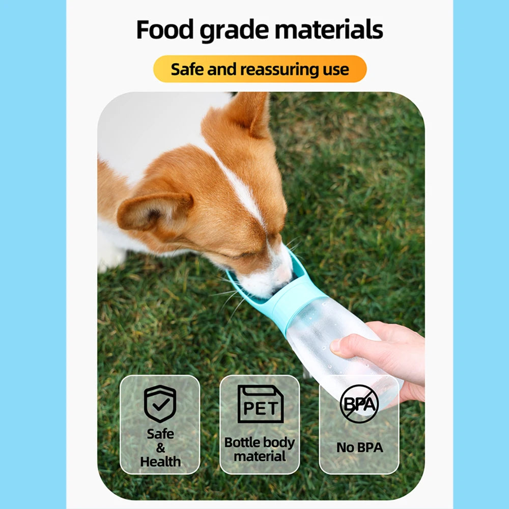 🐶 Portable Dog Water Bottle 300ml / 500ml – Ideal for Long Walks and Travel