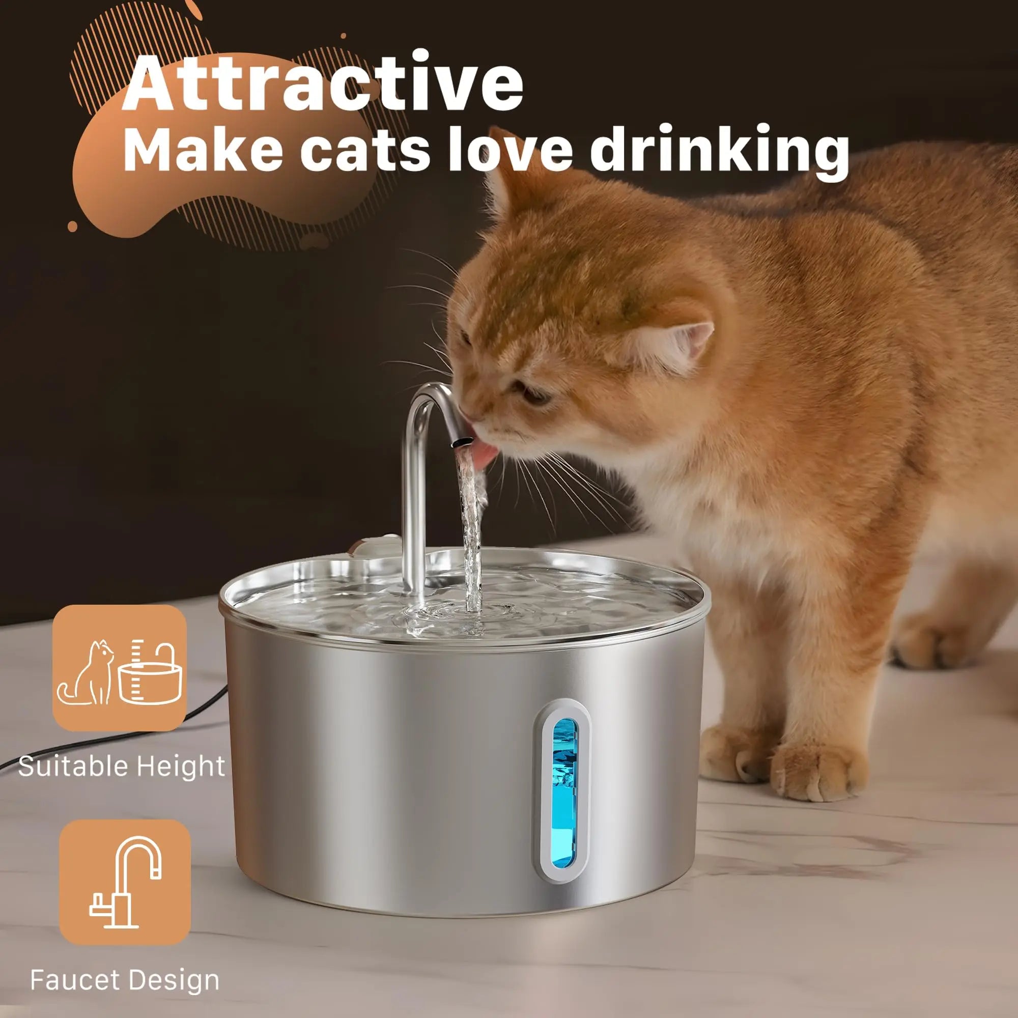 4.5L TuYa APP Automatic Pet Water Fountain Feeder Button Version Auto Cat Drink Smart Dispenser For Cats Dog Dry Food Bowl