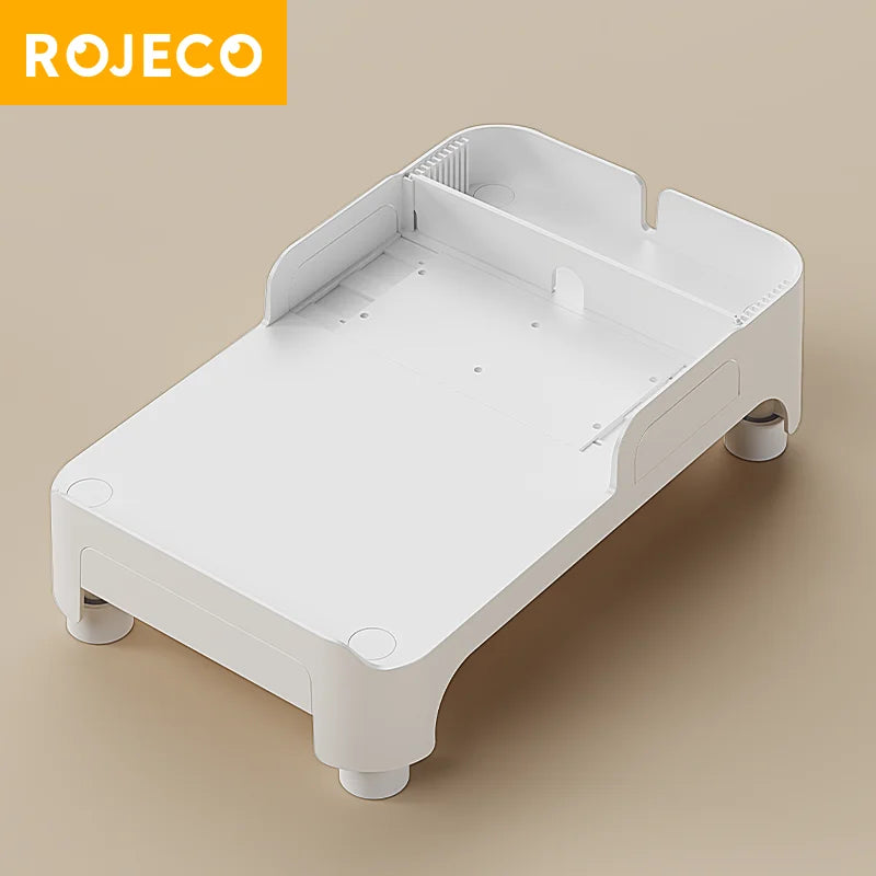 ROJECO Multifunction Feeder Elevated Bracket Pet Single and Double Bowl Food Dispenser Adjustable Height Size For Cat Dog Feeder