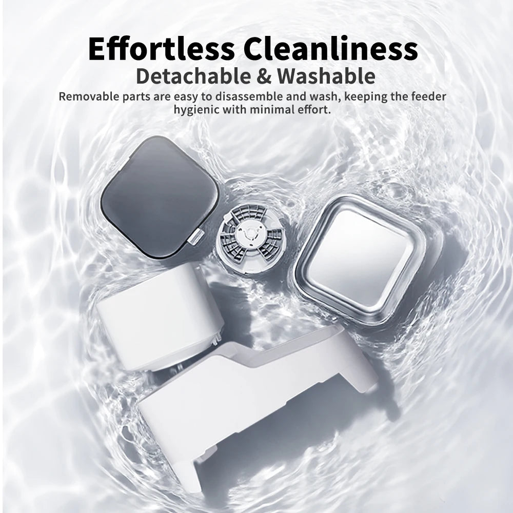 Smart Pet Feeder with 15CM Elevated Camera Tuya App Control for Busy Pet Owners FURPIPI Automatic Cats Dog Food Feeder Dispenser