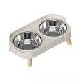 🐱 Elevated Double Stainless Steel Cat Food Bowl | Non-Tip, Comfortable & Clean ⭐ 4.8/5 (1,700+ customers)