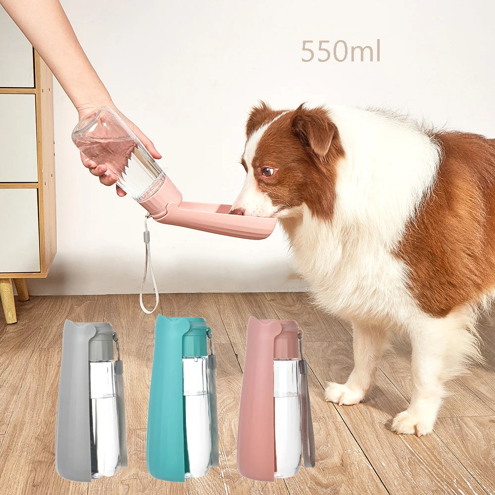 🐶 Portable Dog Water Bottle with Leak-Proof System – Easy Hydration on Any Walk