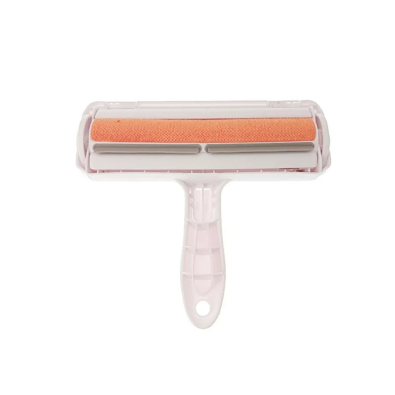 Pet Hair Roller Remover Lint Brush 2-Way Dog Cat Comb Tool Convenient Cleaning Dog Cat Fur Brush Base Home Furniture Sofa Clothes