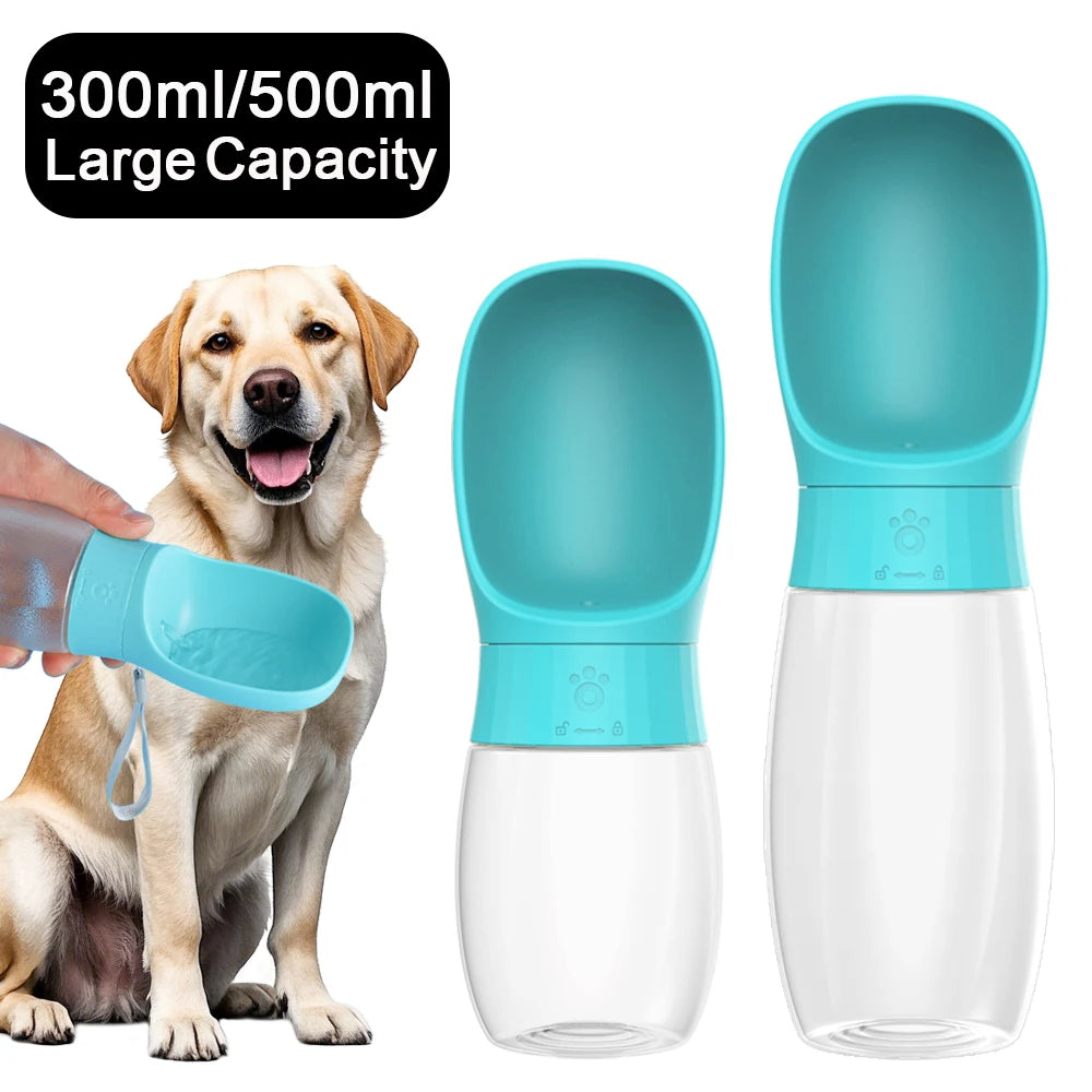 🐶 Portable Dog Water Bottle 300ml / 500ml – Ideal for Long Walks and Travel