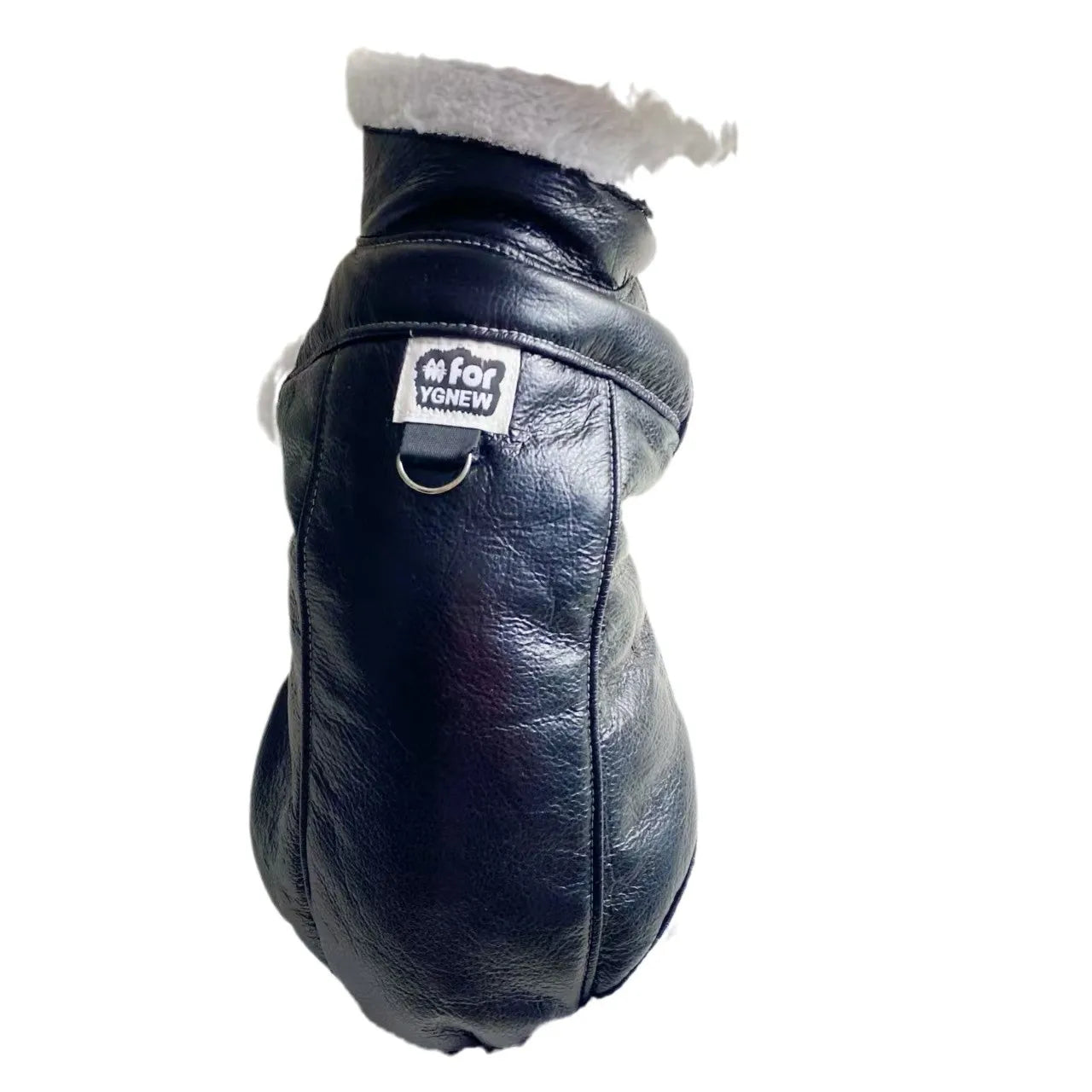 Pet Dog Jacket Autumn/Winter Thick Velvet Leather Sleeveless Vest Jacket Tank Top Integrated Coat Puppy Clothes for Small Dogs