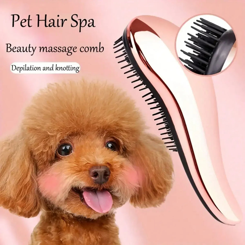 2-in-1 Dog Grooming Comb and Massage Brush Removes Hair and Relaxes Your Pet, Perfect for Bath Time, Floating Design for Easy Use
