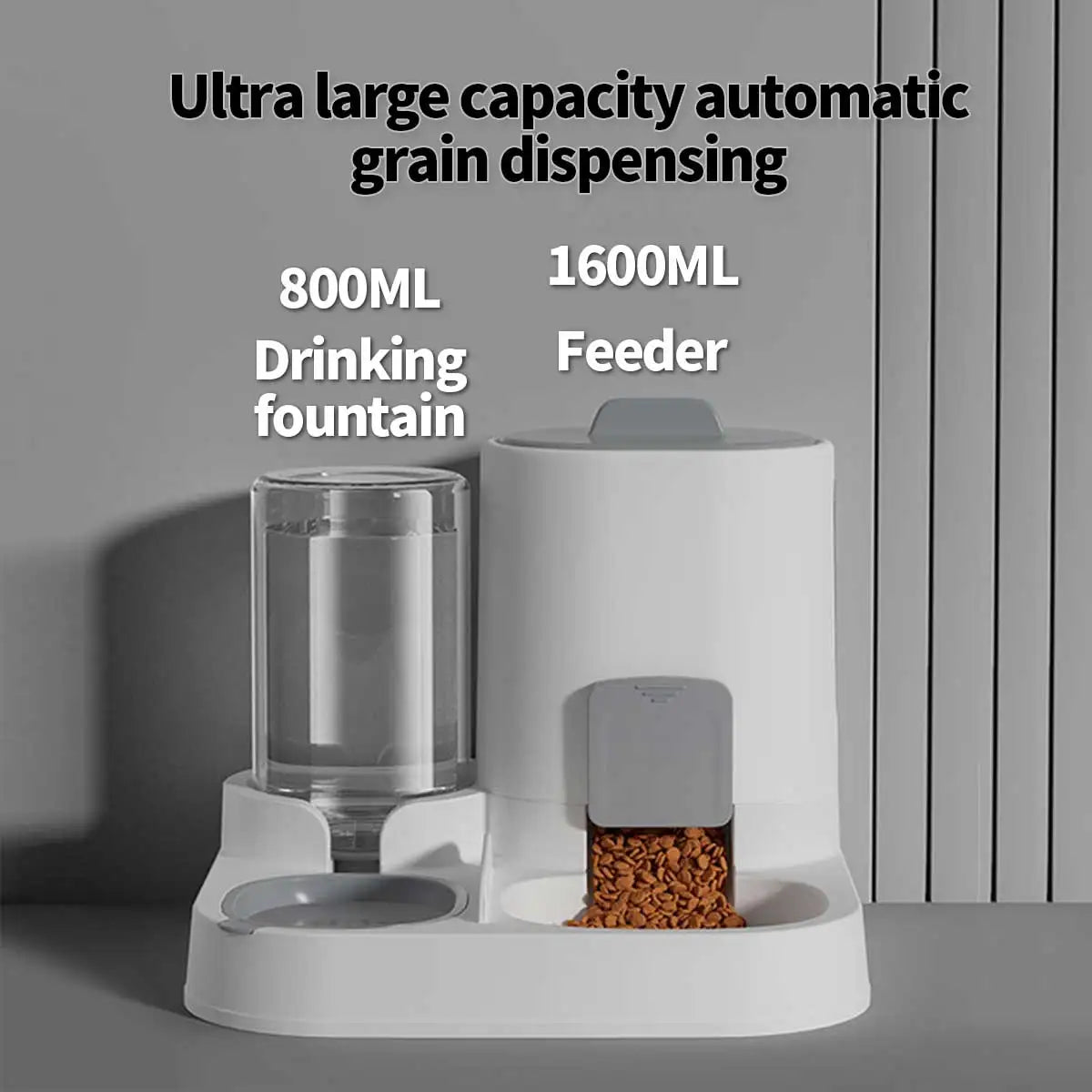 🐱 Automatic Cat Feeder with Water Dispenser | Practical, Clean, and Large Capacity ⭐ 4.7/5 (1,100+ customers)