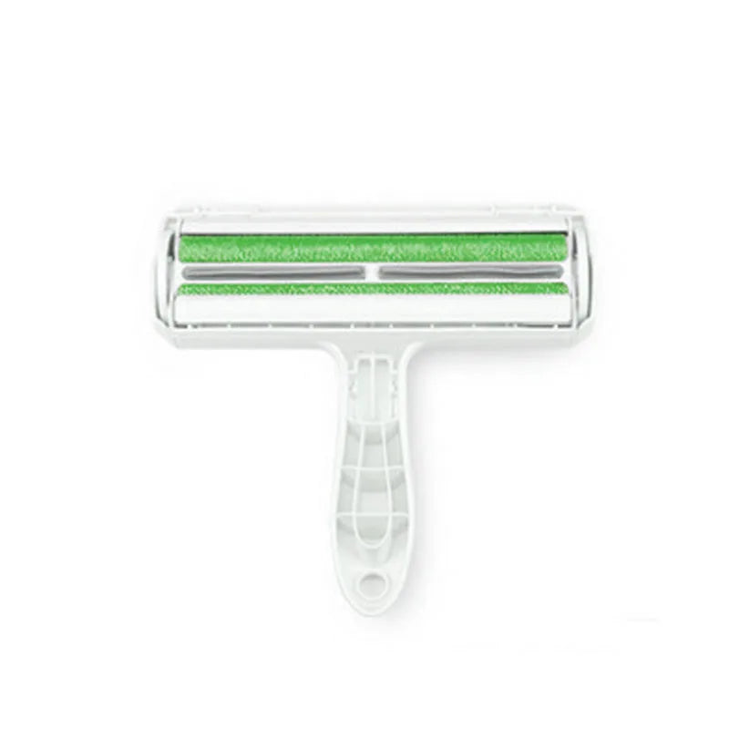 Pet Hair Roller Remover Lint Brush 2-Way Dog Cat Comb Tool Convenient Cleaning Dog Cat Fur Brush Base Home Furniture Sofa Clothes