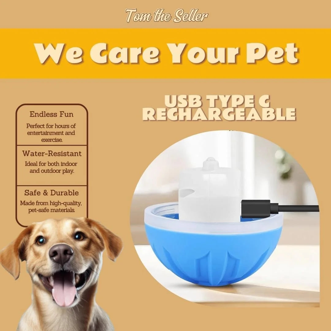 🐶 Automatic Interactive Dog Ball – Plays by itself and reduces boredom