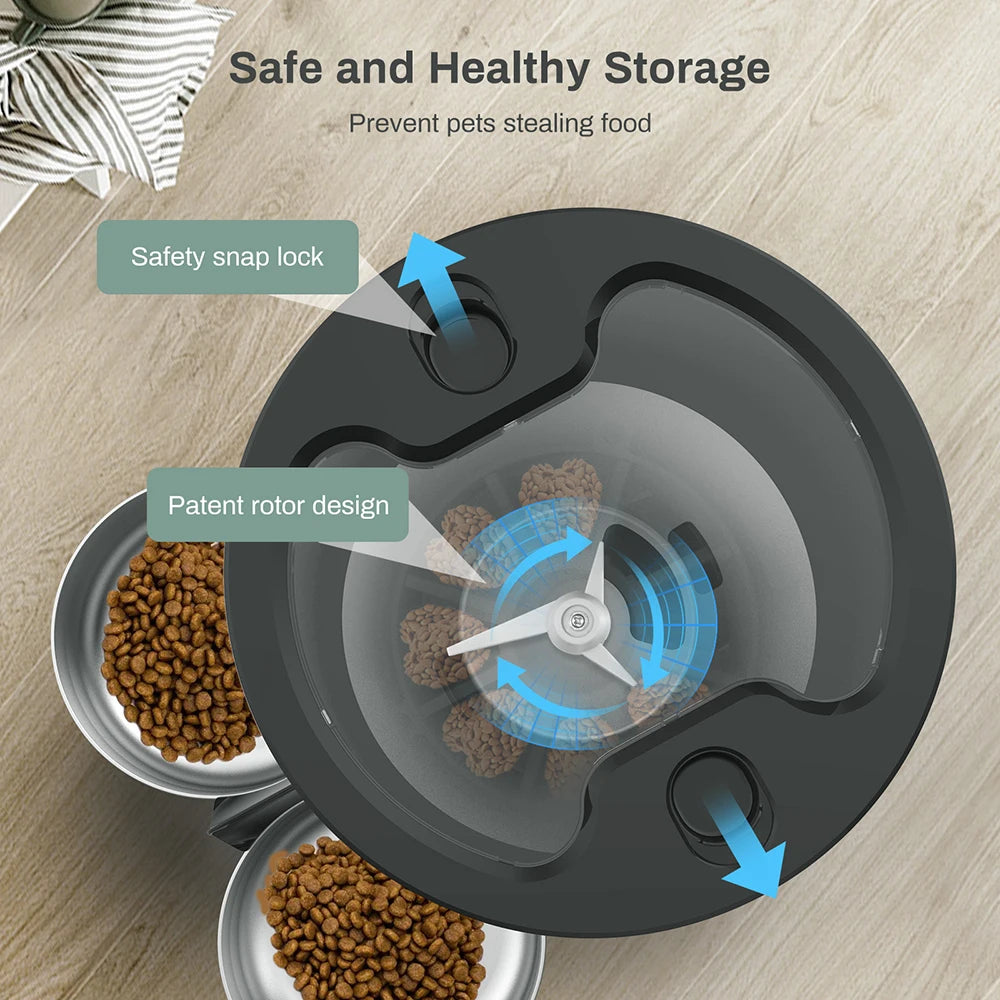 4.5L TuYa APP Automatic Pet Water Fountain Feeder Button Version Auto Cat Drink Smart Dispenser For Cats Dog Dry Food Bowl