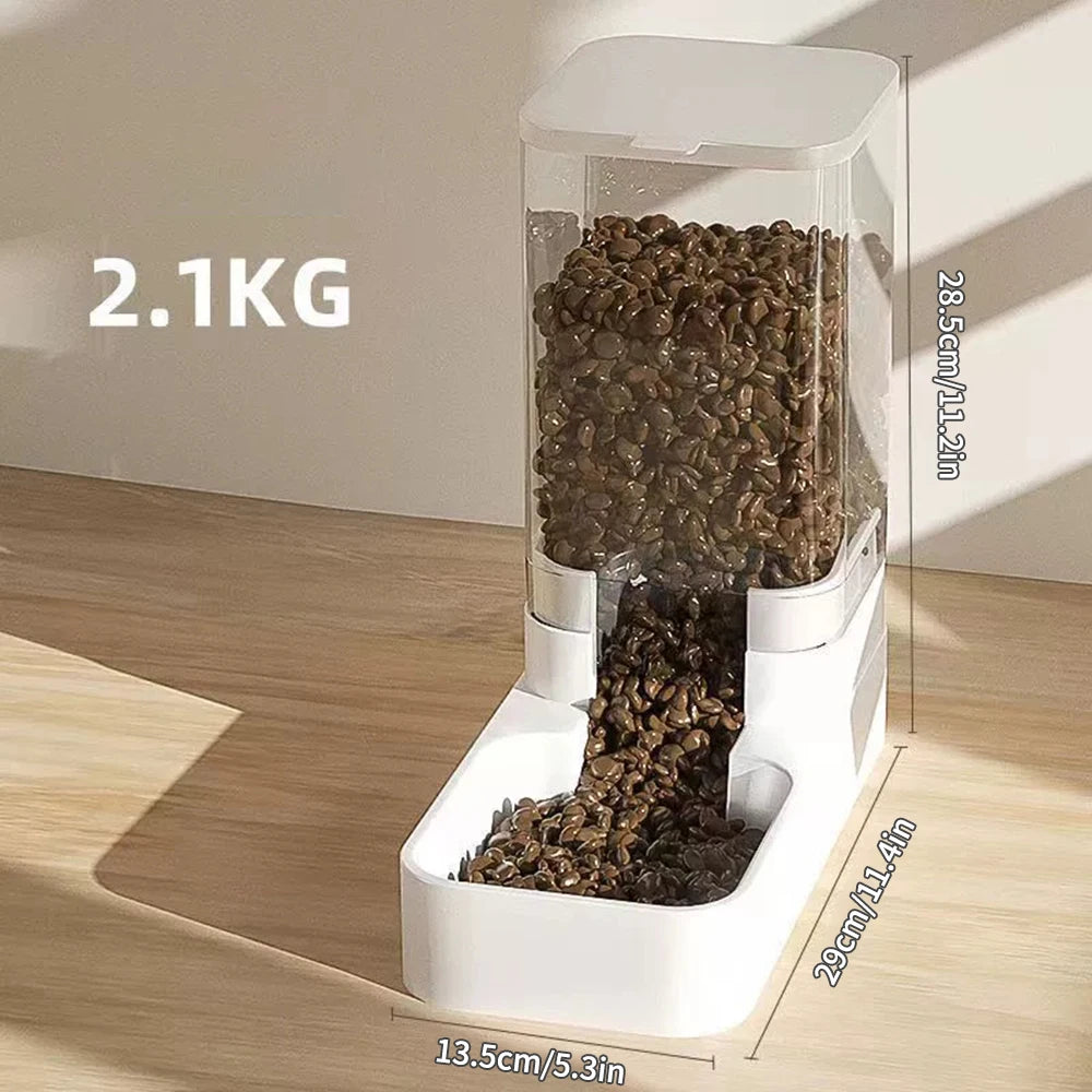 Gravity Pet Feeder and Water Dispenser, Automatic Dog Water Dispenser for Dogs Cats Pets Animals Large Capacity