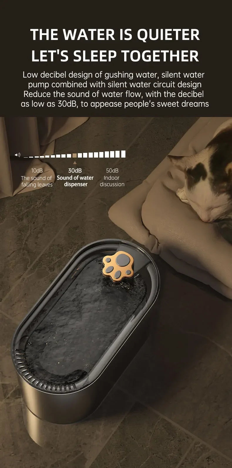 3L Automatic Cat Water Fountain Large Capacity Silent Pet Water Dispenser Circulating Filter Kitten Drinking Feeder Pet Supplies