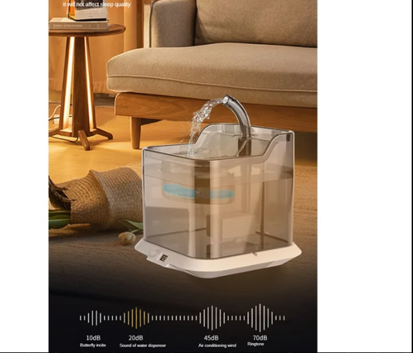 🐱🇺🇸 Fontaine à eau intelligente pour chats 3L avec capteur | Silencieuse, automatique et premium ⭐ 4.8/5 (2.800+ clients)